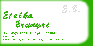 etelka brunyai business card